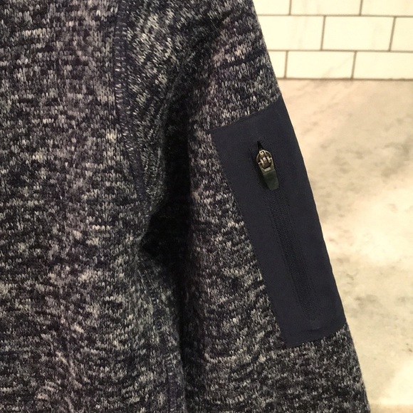 Antigua Fortune Quarter Zip Pullover Womens Size M Navy Heather Sweater - Picture 3 of 9